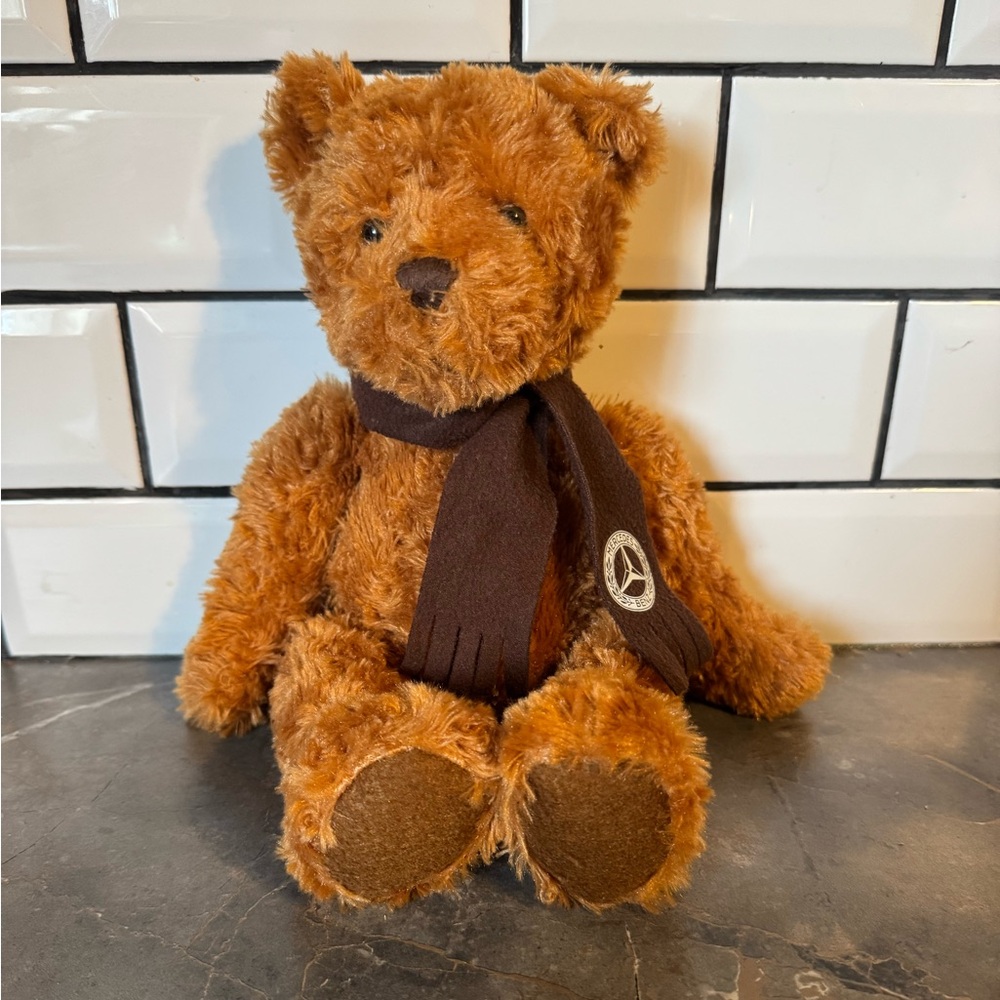 Teddy-Hermann Teddy Bear Mercedes Benz Golden Brown Plush Germany